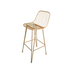 Gold Wire Bar Stool